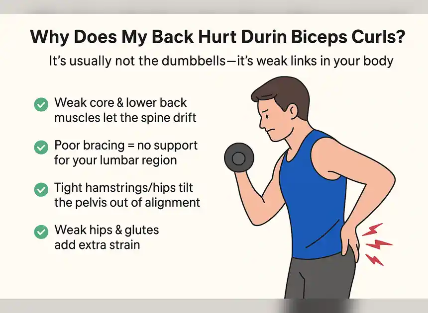 Core Strength Training: Back Pain During Biceps Training!