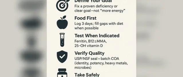 Choose High-Quality Supplements: Labels & Third-Party Tests