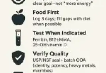 Choose High-Quality Supplements: Labels & Third-Party Tests
