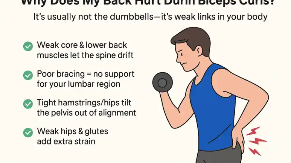 Core Strength Training: Back Pain During Biceps Training!